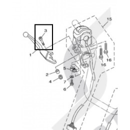 Boulon Allen levier de frein Yamaha T-Max 500 01-07