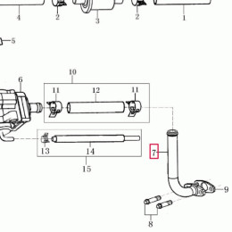 Tube de valve AIS en métal Rieju Marathon / Tango 125