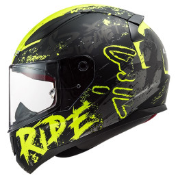 LS2 FF353 Rapid Naughty Full Face Helmet noir mat-jaune