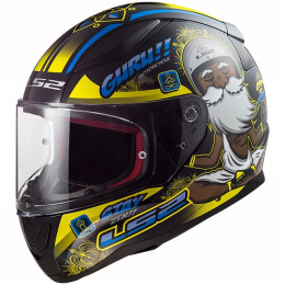 LS2 FF353 Casque intégral Rapid Buddha noir-bleu-jaune