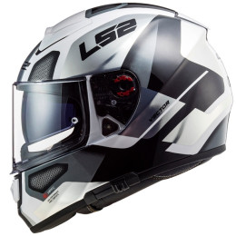 Casque intégral LS2 FF397 Vector FT2 Automat blanc-titane