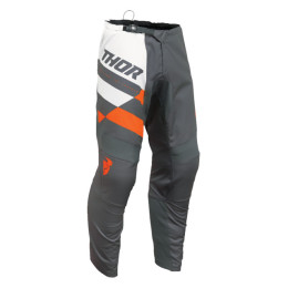 Pantalon Off-Road Thor Sector Checker pour enfants gris-orange