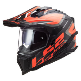 LS2 MX701 Explorer Alter Women's Cross Helmet noir mat-orange