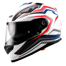 Casque intégral Unik CI-01 Arrow blanc-rouge-bleu