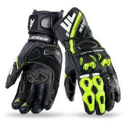 Gants d'été Man Seventy 70 SD-R12 Racing noir-jaune fluo