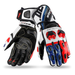 Gants d'été Homme Seventy 70 SD-R12 Racing noir-rouge-bleu