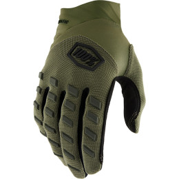 Gants Motocross 100% Airmatic Vert Armée