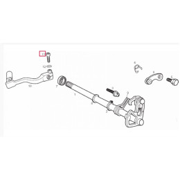 Vis pour pédale de changement de vitesse M6x25 Derbi