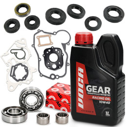 Kit de roulements moteur, huile de transmission 10W40 VOCA Racing, joints d'huile moteur, jeu de joints Allpro Derbi Euro 3/4/5