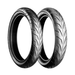 Jeu de pneus Bridgestone Battlax Supermotard 50cc 100/80-17 et 130/70-17