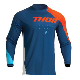 T-shirt Off-Road Thor Sector Edge pour enfants - bleu-orange