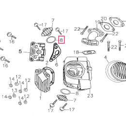 Joint de cache culbuteur Moteur Pitbike 150-3/E 150-5 YX