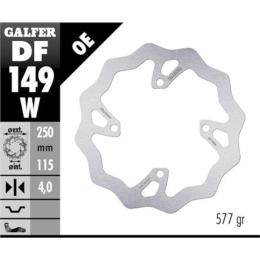 Disque de frein arrière Wave Kawasaki KXF 250 &gt;2019 / KXF 450 &gt;2020 Galfer