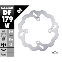 Disque de frein arrière Wave Kawasaki KX / KXF 125-250-450 Galfer