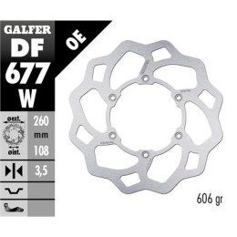 Disque de frein avant Wave Gas Gas Gas EC 125-200-250-300 00-20 Galfer