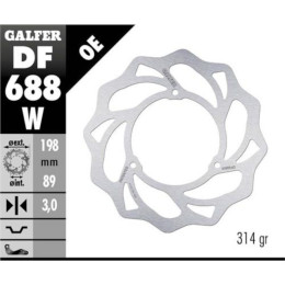 Disque de frein avant vague KTM SX 65 02-21 / Gas Gas Gas MC 50 2021 Galfer