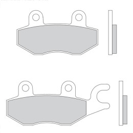 Plaquettes de frein Daelim Roadwin 250 R FI &gt;2011 Galfer - Sintered