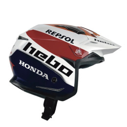 Casque de trial Hebo Zone 5 Air Montesa Team III - blanc