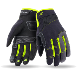 Gants d'été Femme Seventy 70 SD-C50 Urban noir-jaune fluo