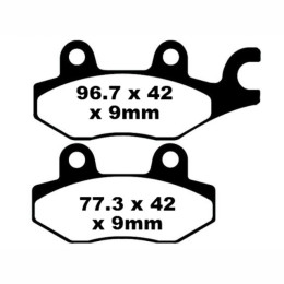 Plaquettes de frein Kymco Grand Dink 50-125 / Suzuki Burgman AN 400 EBC - organic