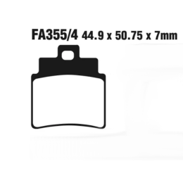 Plaquettes de frein arrière SYM GTS 125/250/300 EBC - bio