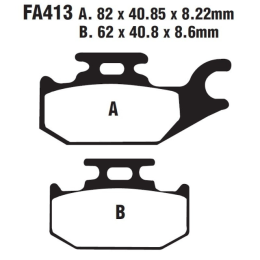 Plaquettes de frein Suzuki Burgman 125/200 EBC - bio