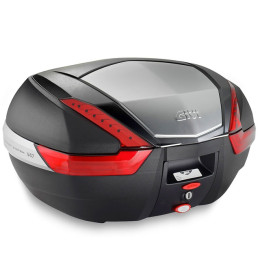 Valise Monokey V47 Keyless 2.0 Cover aluminium catadioptique rouge 47 Litres Givi