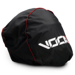 Sac pour casque intégral VOCA Bestia noir avec logo blanc et coutures rouges