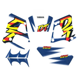 Kit d'autocollants Yamaha DT 125 R Bleu