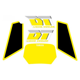 Kit d'autocollants Yamaha DT Liquid Cooled Yellow