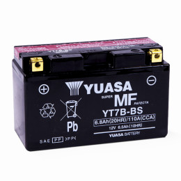 YT7B-BS Batterie Yuasa avec acide