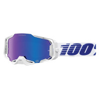 100% Armega Izi Offroad Goggles - bleu miroir
