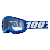 Lunettes de protection Offroad 100% Strata 2 Bleu pour enfants - Oculaire clair