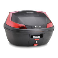 Top case Monolock B37 Lame rouge catadriptics 37 Litres Givi