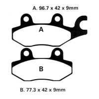 Plaquettes de frein avant Suzuki Burgman 125 EBC HH - Sintered